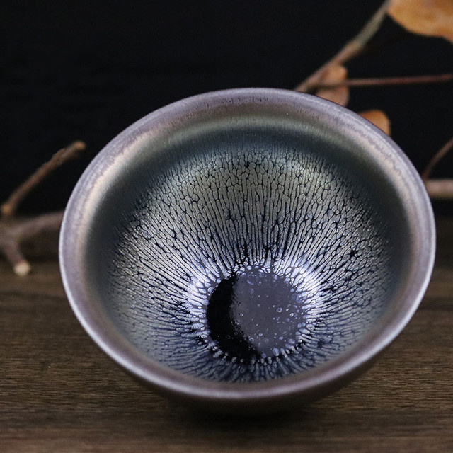 Jianzhan Best Tea Cup Chawan Bowl Tenmoku Clay Glaze China Pottery Ceremic  Porcelain Handmade by Song